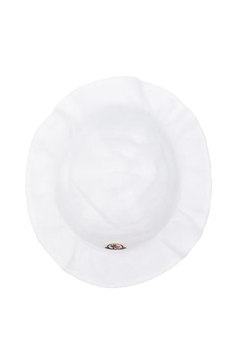 Cappello Bucket Bianco Con Logo MONCLER ENFANT | 951-3B00009 598AX001